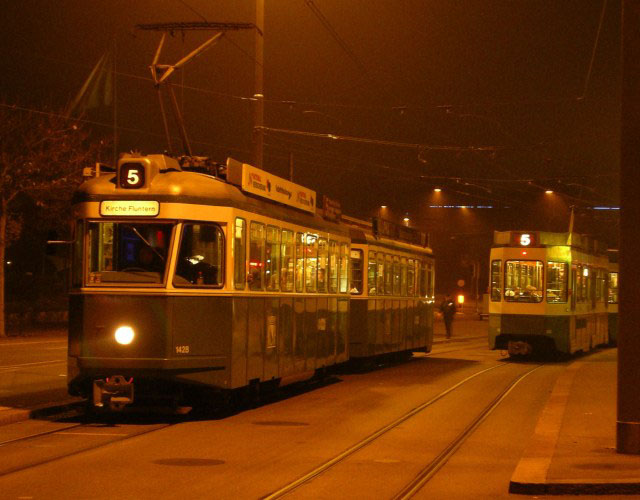 P16 tram at Buerkliplatz