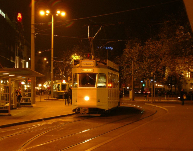 Restaurant tram Zurich Bellevue