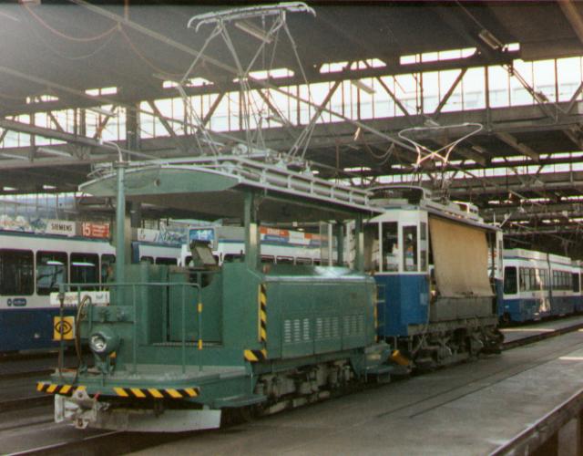 Works trams in Zurich