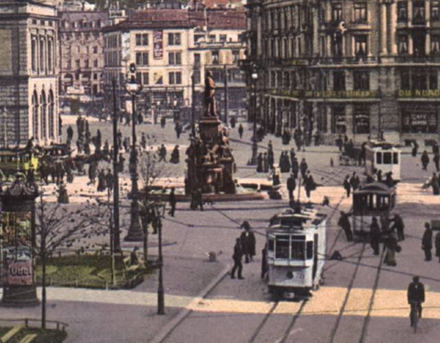 historic view of Bahnhofplatz