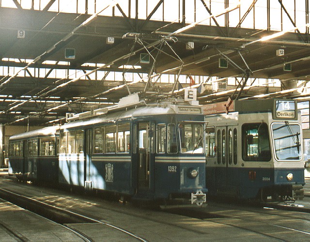 Kurbeli and Tram 2000 in Oerlikon Depot