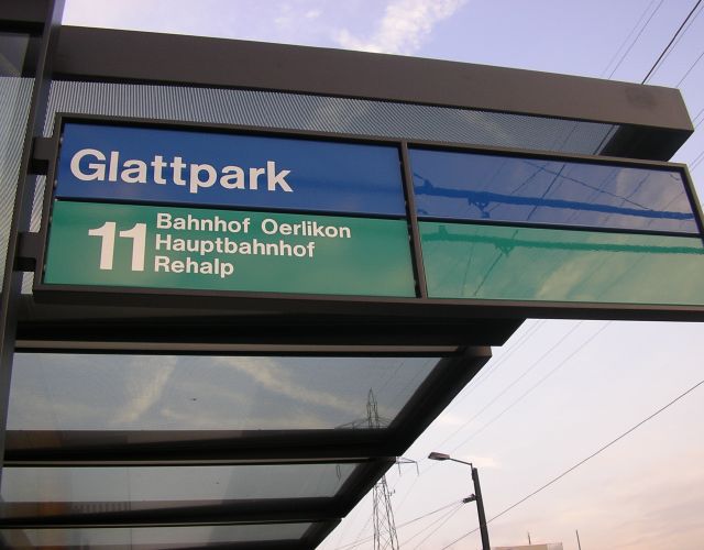 Glattpark tram stop